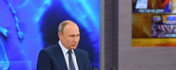La gran rueda de prensa anual del presidente ruso, Vladímir Putin - Sputnik Mundo