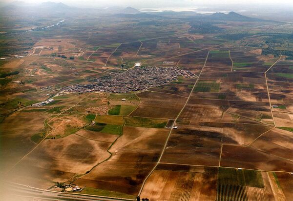 Foto aérea de Calamonte, localidad de Badajoz (España) - Sputnik Mundo