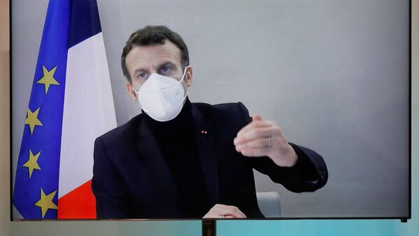 El presidente francés, Emmanuel Macron - Sputnik Mundo