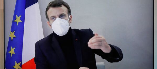 El presidente francés, Emmanuel Macron - Sputnik Mundo