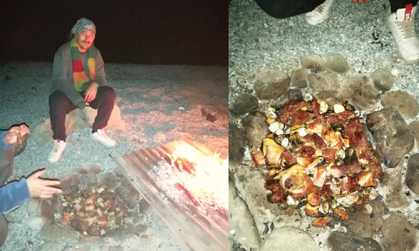 Preparación de comida típica changa en la playa  - Sputnik Mundo