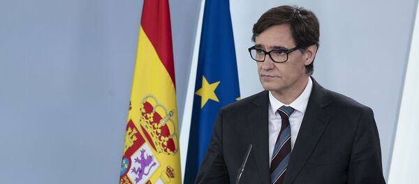 Salvador Illa durante una rueda de prensa - Sputnik Mundo
