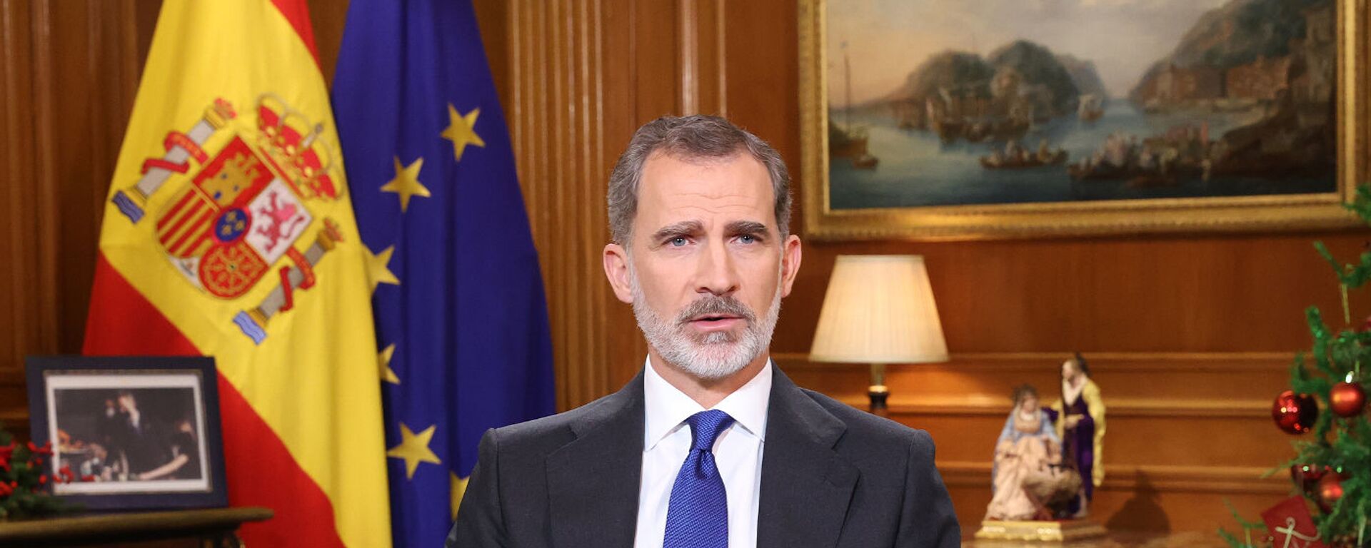 El rey Felipe VI durante su mensaje de navidad en el año 2020 - Sputnik Mundo, 1920, 11.10.2021
