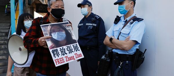Activistas chinos exigen la excarcelación de Zhang Zhan - Sputnik Mundo