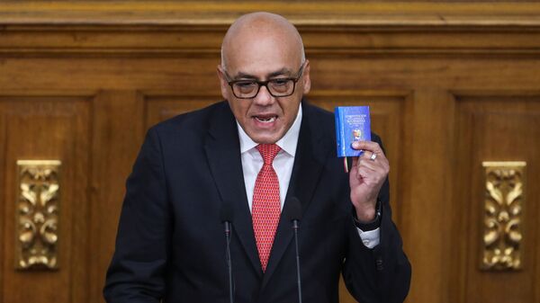 Jorge Rodríguez, presidente de la Asamblea Nacional de Venezuela  - Sputnik Mundo