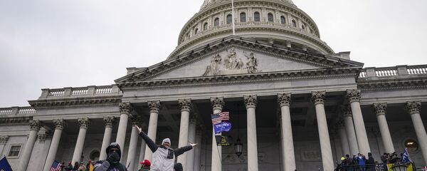 Manifestantes frente al Capitolio (Washington) - Sputnik Mundo
