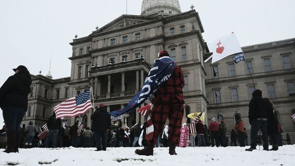 El edificio del Capitolio en Michigan en EEUU - Sputnik Mundo