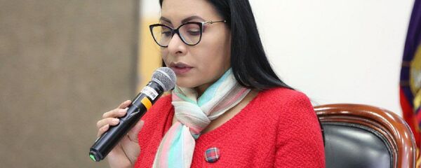 Diana Atamaint, presidenta del CNE de Ecuador - Sputnik Mundo