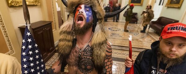 Manifestantes en el Capitolio - Sputnik Mundo