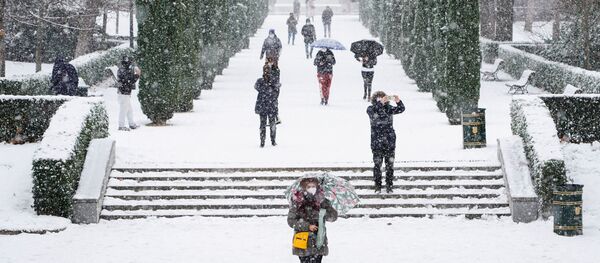 Nieve en Madrid - Sputnik Mundo