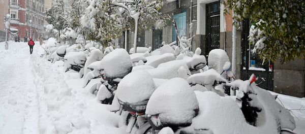 Los resultados de la borrasca Filomena en Madrid Los resultados de la borrasca Filomena en Madrid - Sputnik Mundo