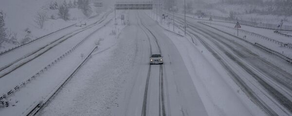Los resultados de la borrasca Filomena en Madrid - Sputnik Mundo
