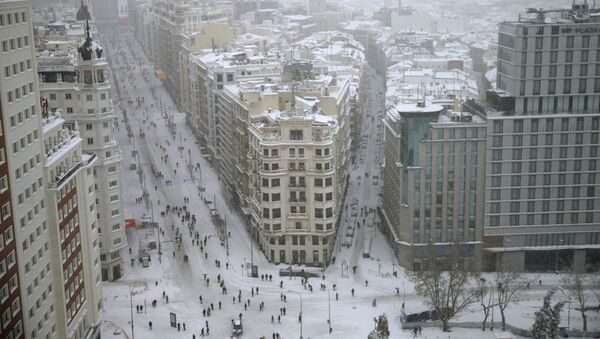 Borrasca Filomena en Madrid, España - Sputnik Mundo