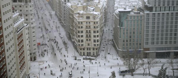 Borrasca Filomena en Madrid, España - Sputnik Mundo