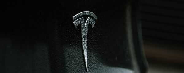 El logotipo del fabricante de automóviles Tesla - Sputnik Mundo