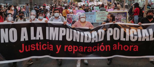 Protestas en Perú - Sputnik Mundo