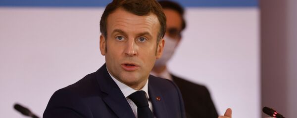 Emmanuel Macron, el presidente de Francia - Sputnik Mundo