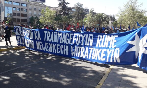Marcha mapuche - Sputnik Mundo