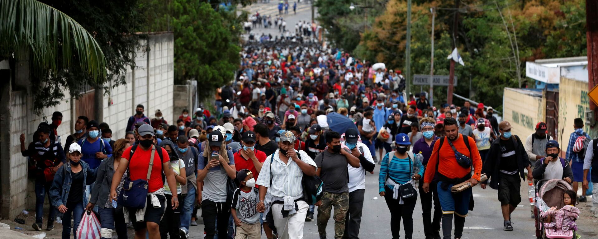 Caravana de migrantes hondureños  - Sputnik Mundo, 1920, 27.02.2021