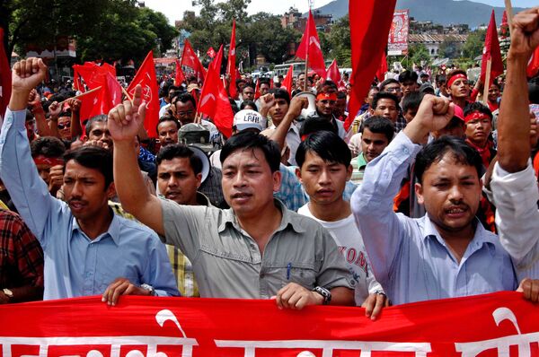 Partidarios del Partido Comunista de Nepal (Maoísta) (archivo) - Sputnik Mundo