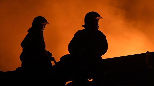 Dos bomberos (imagen referencial) - Sputnik Mundo