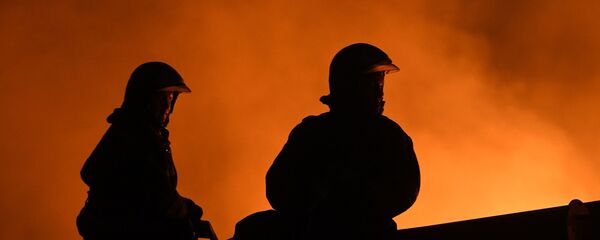 Dos bomberos (imagen referencial) - Sputnik Mundo