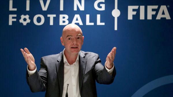 El presidente de la FIFA, Gianni Infantino - Sputnik Mundo