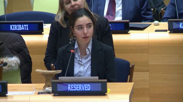 Marta Borrell en su Intervención ante la  ONU - Sputnik Mundo