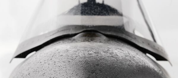 Llluvia cae sobre la nariz del caza F-35 - Sputnik Mundo