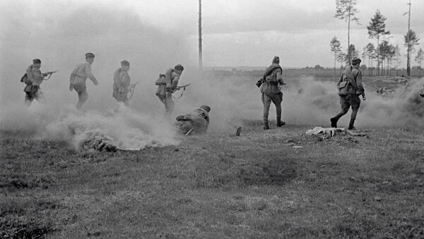 Soldados en la región de Smolensk (1941) - Sputnik Mundo