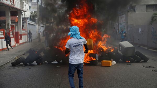 Protestas en Haití - Sputnik Mundo