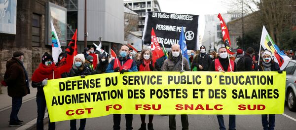 Huelga de profesores en Francia - Sputnik Mundo