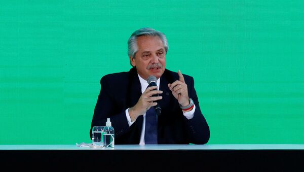 Alberto Fernández, presidente de Argentina - Sputnik Mundo