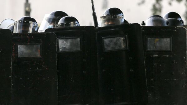 Policía antidisturbios de Panamá - Sputnik Mundo