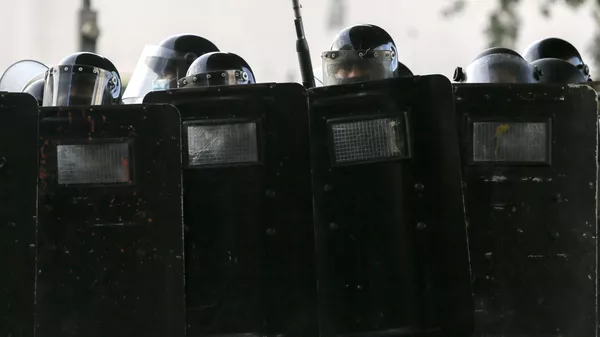 Policía antidisturbios de Panamá