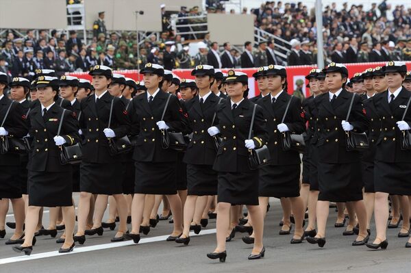 Las mujeres japonesas solo son reclutadas desde 1967. En la actualidad, unas 14.000 mujeres prestan servicio en las Fuerzas de Autodefensa de Japón, incluidas las Fuerzas Aéreas y la Marina, lo que representa alrededor del 6% del personal (datos de 2018).  - Sputnik Mundo