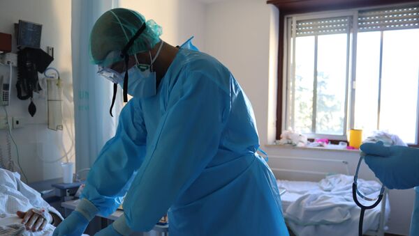 Médicos en el Hospital Regional Universitario de Málaga Médicos en el Hospital Regional Universitario de Málaga - Sputnik Mundo