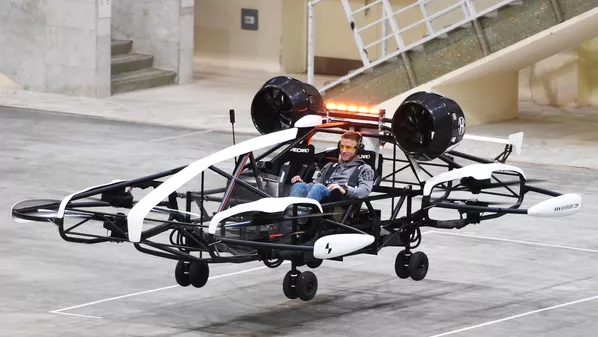 Las pruebas de un taxi aéreo en el estadio moscovita de Luzhnikí. Las pruebas de un taxi aéreo en el estadio moscovita de Luzhnikí. - Sputnik Mundo