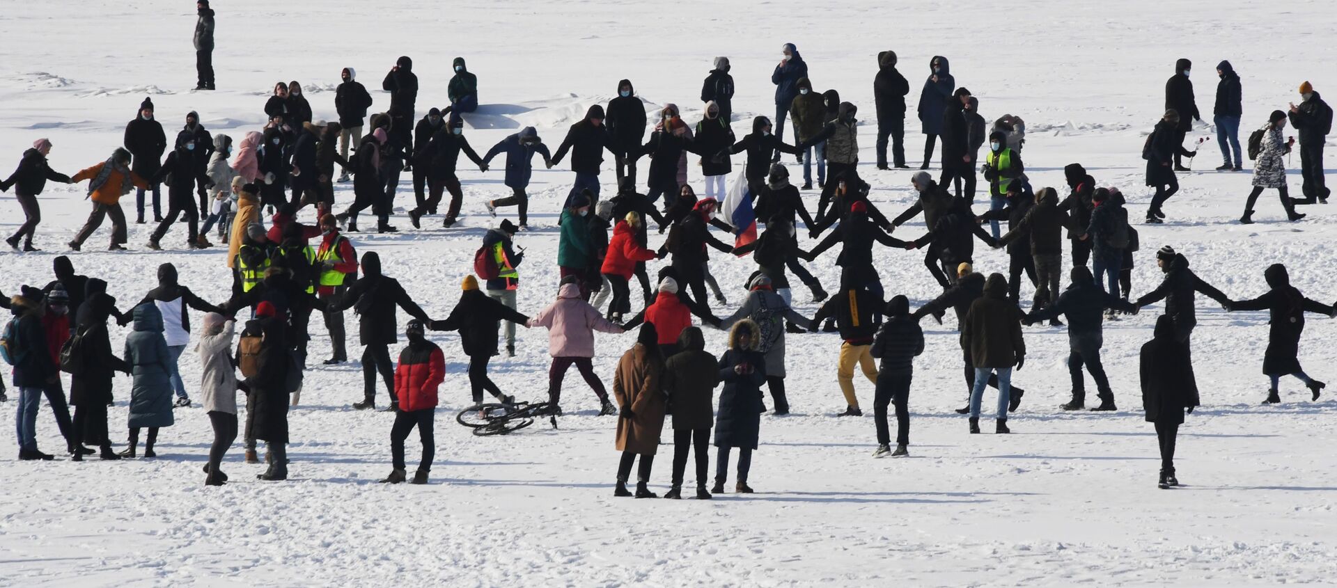 Protestas a favor del opositor ruso Alexéi Navalni en la ciudad de Vladivostok (Rusia), el 31 de enero de 2021 - Sputnik Mundo, 1920, 31.01.2021