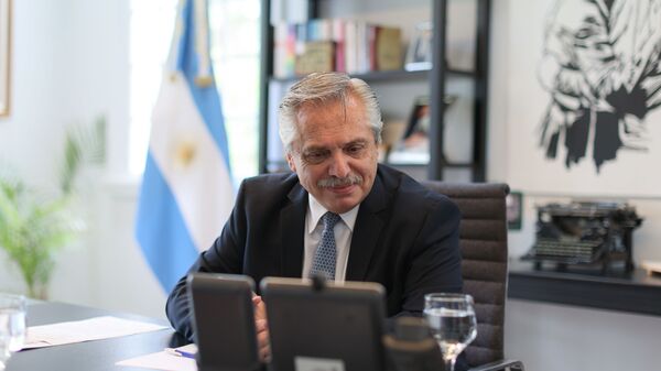 Alberto Fernández, presidente de Argentina - Sputnik Mundo
