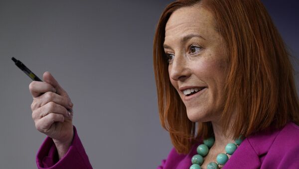 Jen Psaki, secretaria de prensa de la Casa Blanca de EEUU - Sputnik Mundo