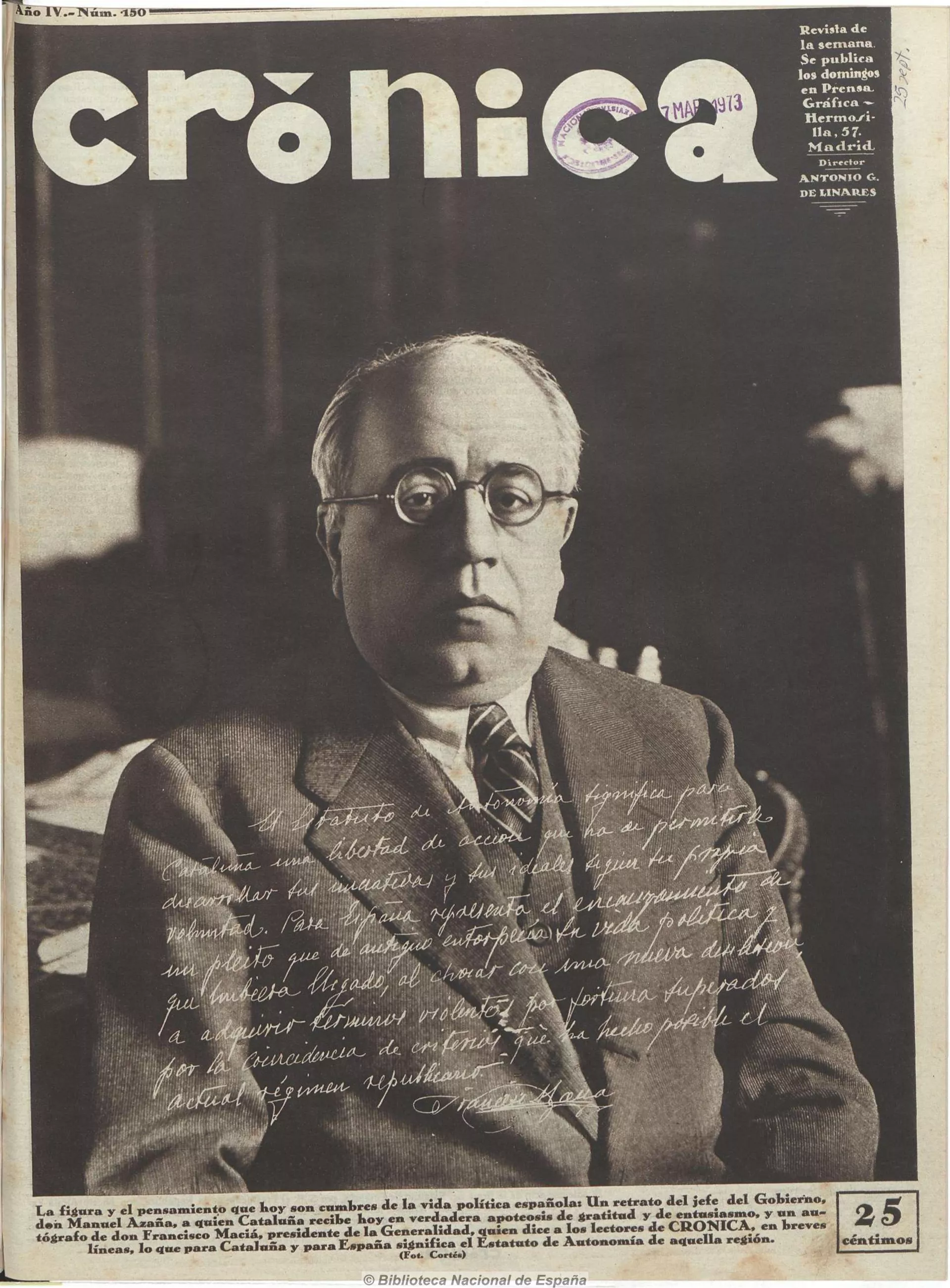 Portada de la revista 'Crónica' de 1932 Portada de la revista 'Crónica' de 1932 - Sputnik Mundo, 1920, 11.02.2021