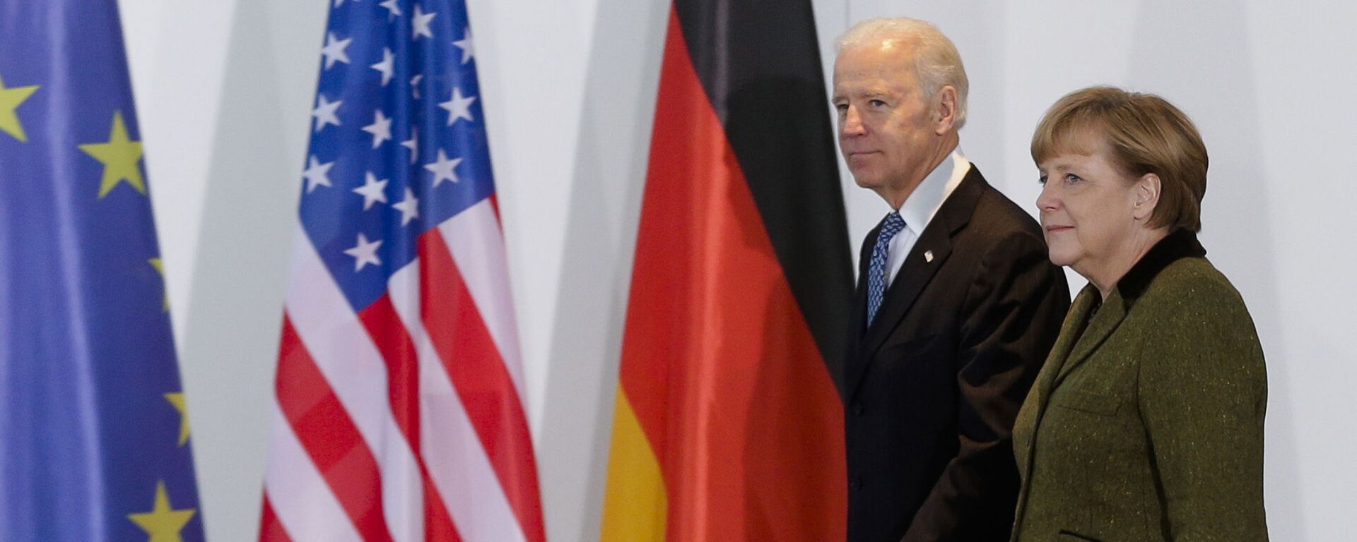 El presidente de EEUU, Joe Biden, y la canciller alemana, Ángela Merkel (archivo) - Sputnik Mundo, 1920, 06.02.2021