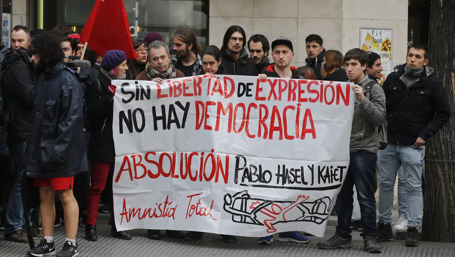Manifestación de apoyo a Pablo Hasél y por la libertad de expresión en España en 2018 Manifestación de apoyo a Pablo Hasél y por la libertad de expresión en España en 2018 - Sputnik Mundo, 1920, 09.02.2021