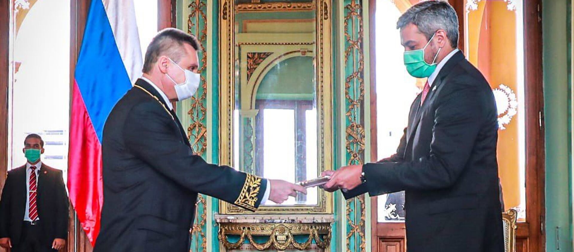 La entrega de las cartas credenciales al presidente paraguayo, Mario Abdo Benítez - Sputnik Mundo, 1920, 09.02.2021