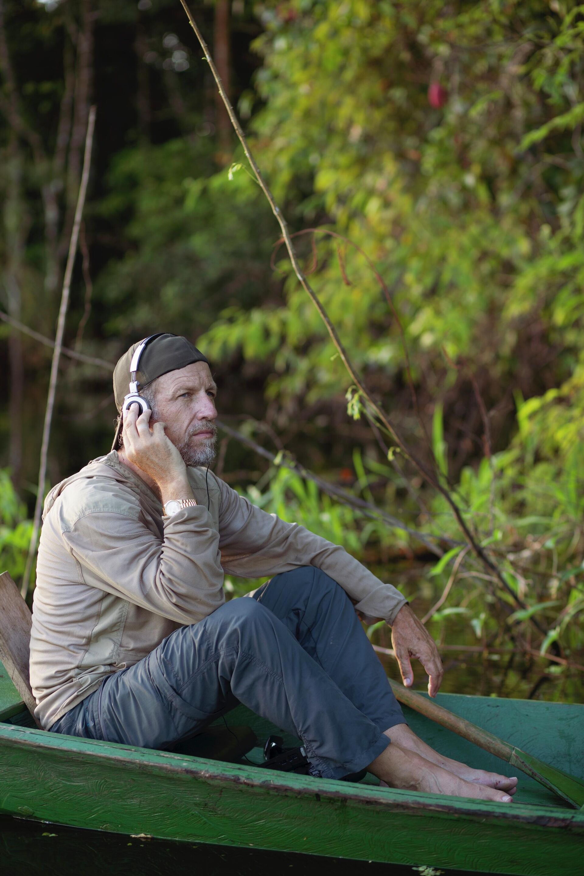 Michel André durante una expedición sonora - Sputnik Mundo, 1920, 11.02.2021