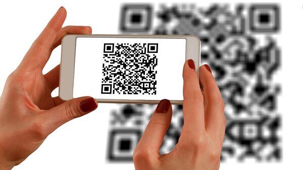 Un código QR (imagen referencial) - Sputnik Mundo