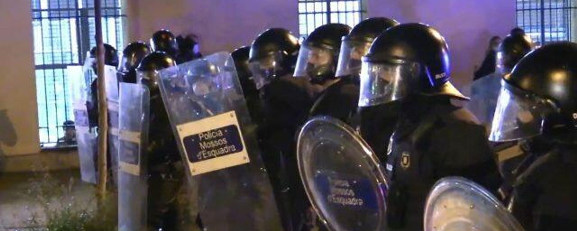 El mitin de campaña electoral de Vox termina con riñas y enfrentamientos en Barcelona El mitin de campaña electoral de Vox termina con riñas y enfrentamientos en Barcelona - Sputnik Mundo, 1920, 13.02.2021