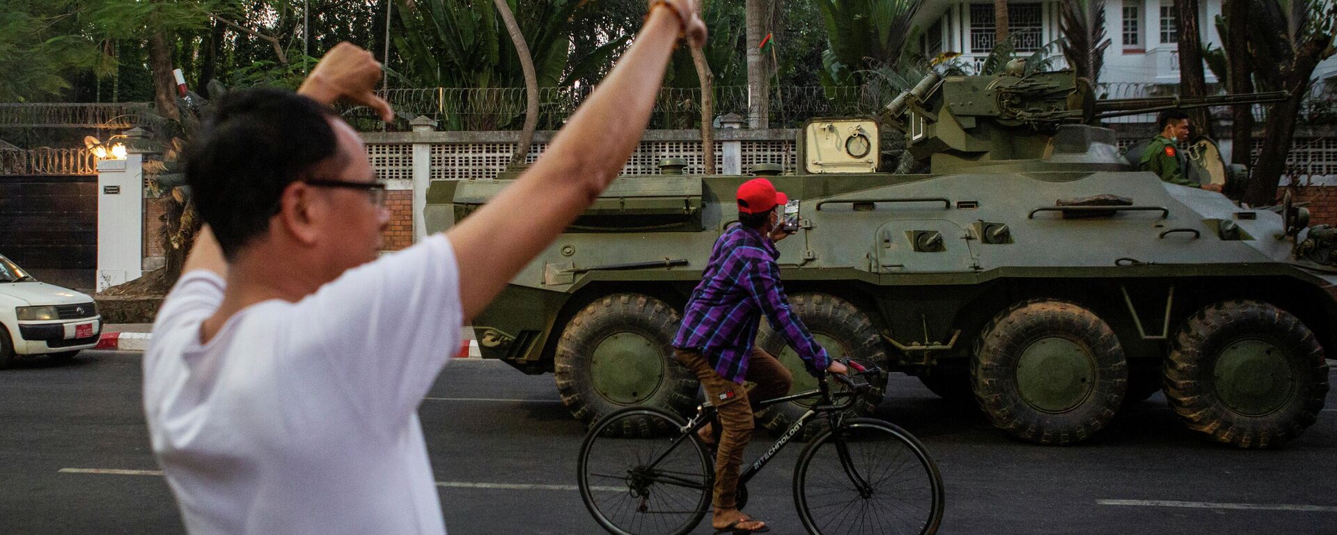 Protestas en Yangon, Birmania - Sputnik Mundo, 1920, 15.02.2021