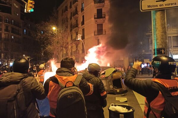 Protestas en Barcelona - Sputnik Mundo